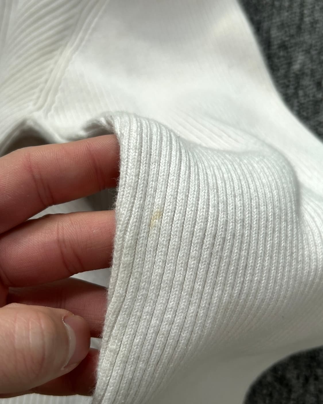 폴로 진스 성조기 넥 로고 크롭 하프집업 니트  상품이미지6