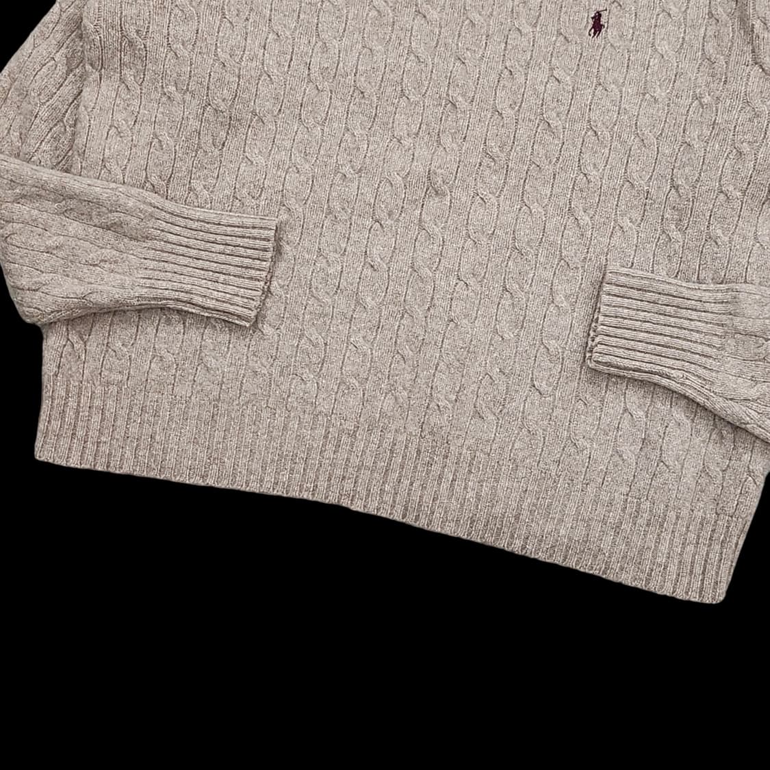 폴로랄프로렌 빈티지 램스울 베이지 니트 상품이미지4