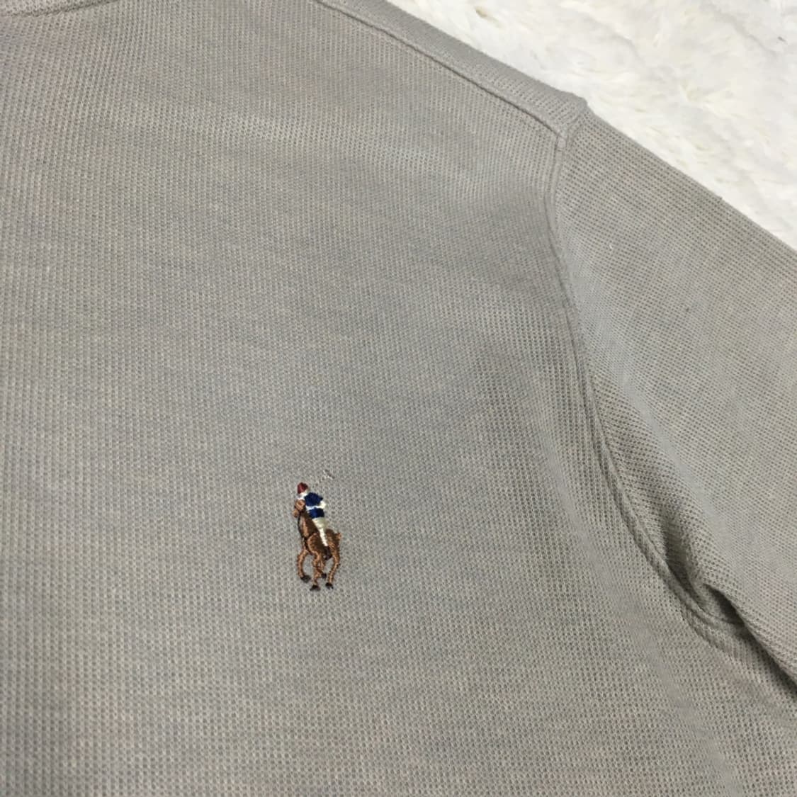 폴로 스몰포니 오트밀 하프집업 DD02 상품이미지2