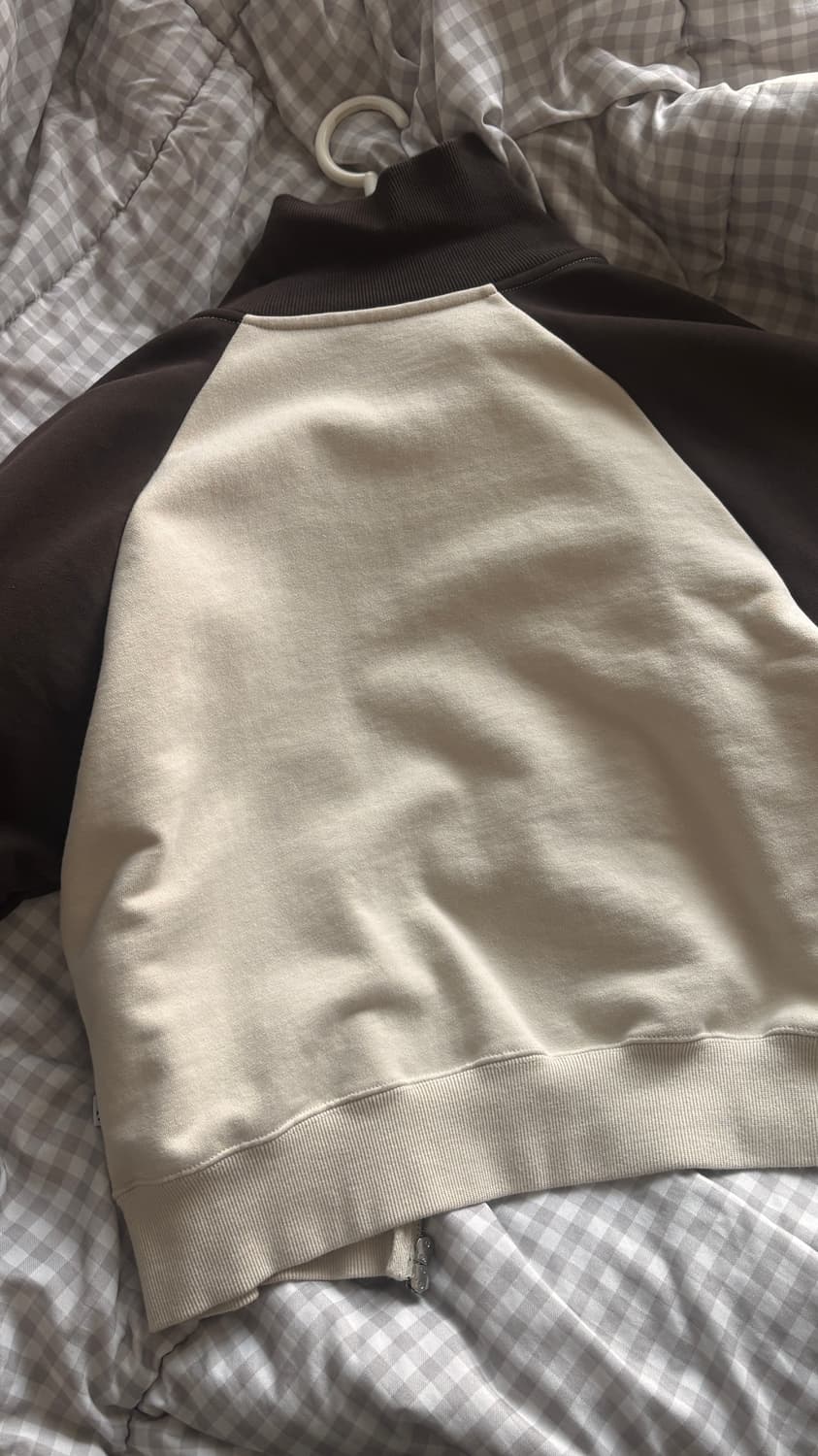 코드그라피 후드집업 베이지 브라운 상품이미지2