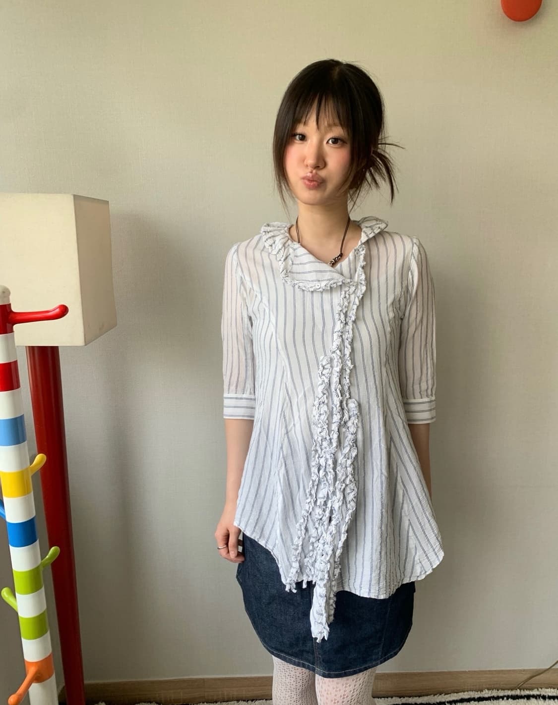 mb lucas cachette, frill blouse 상품이미지1