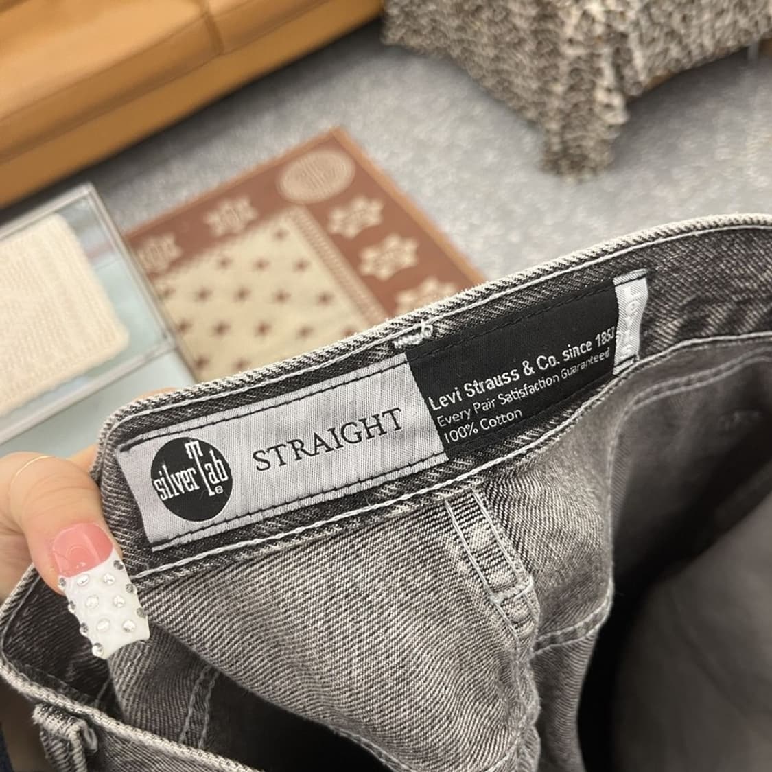 리바이스 실버탭 디스트로이드 흑청 데님팬츠 30인치 C10162 상품이미지6