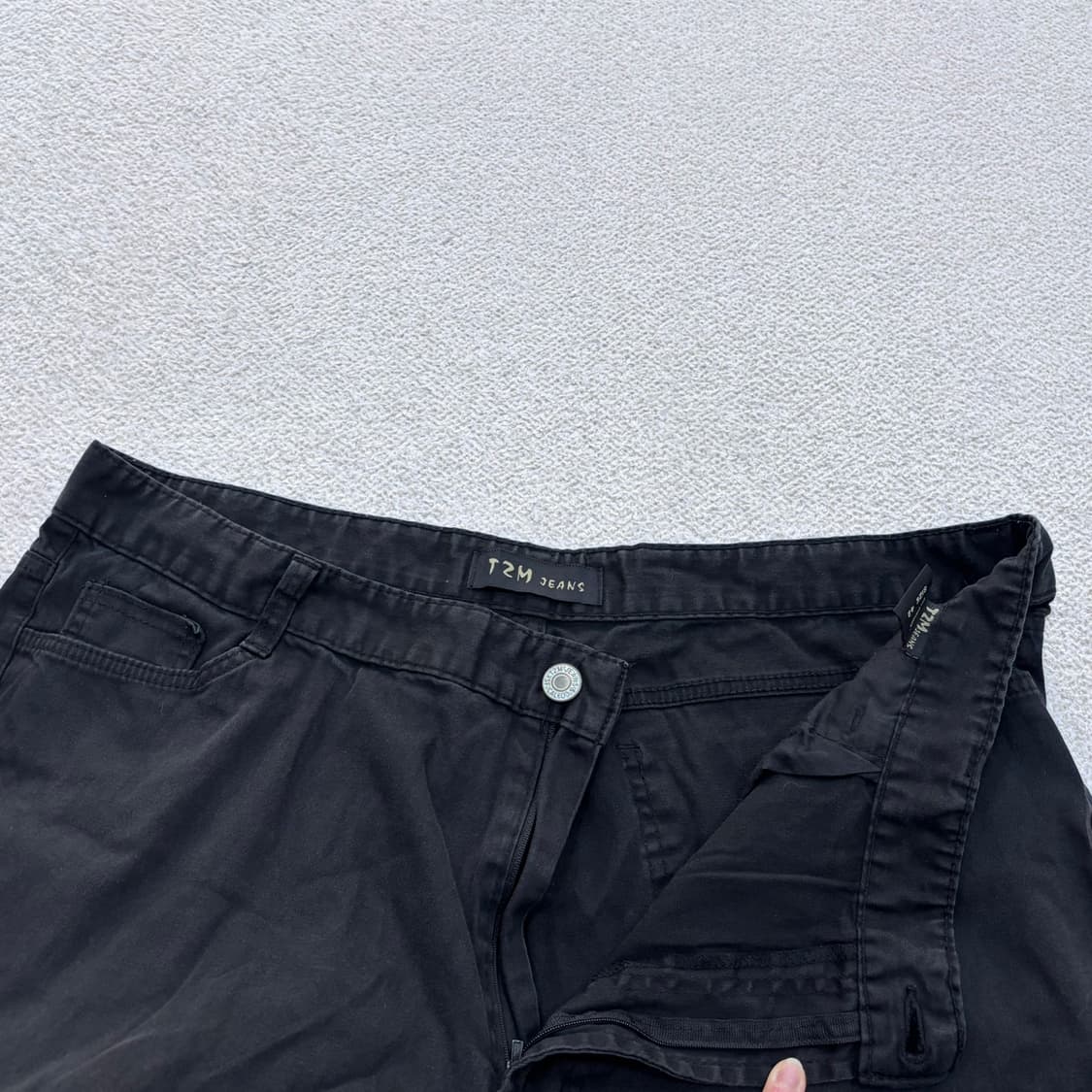 42 빈티지 남성 블랙 데님 팬츠 0429E 상품이미지4