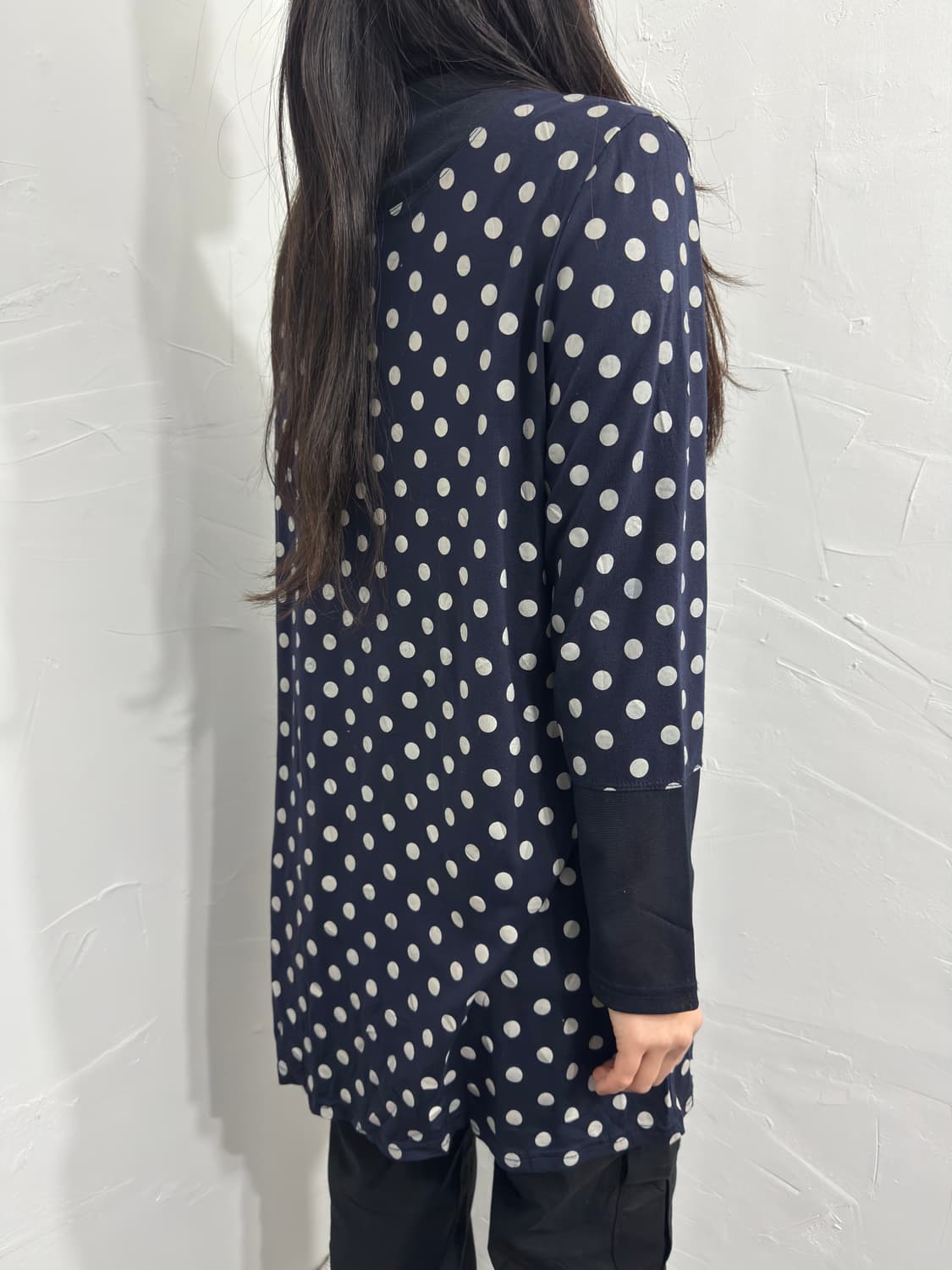 dot mesh detail top 상품이미지3