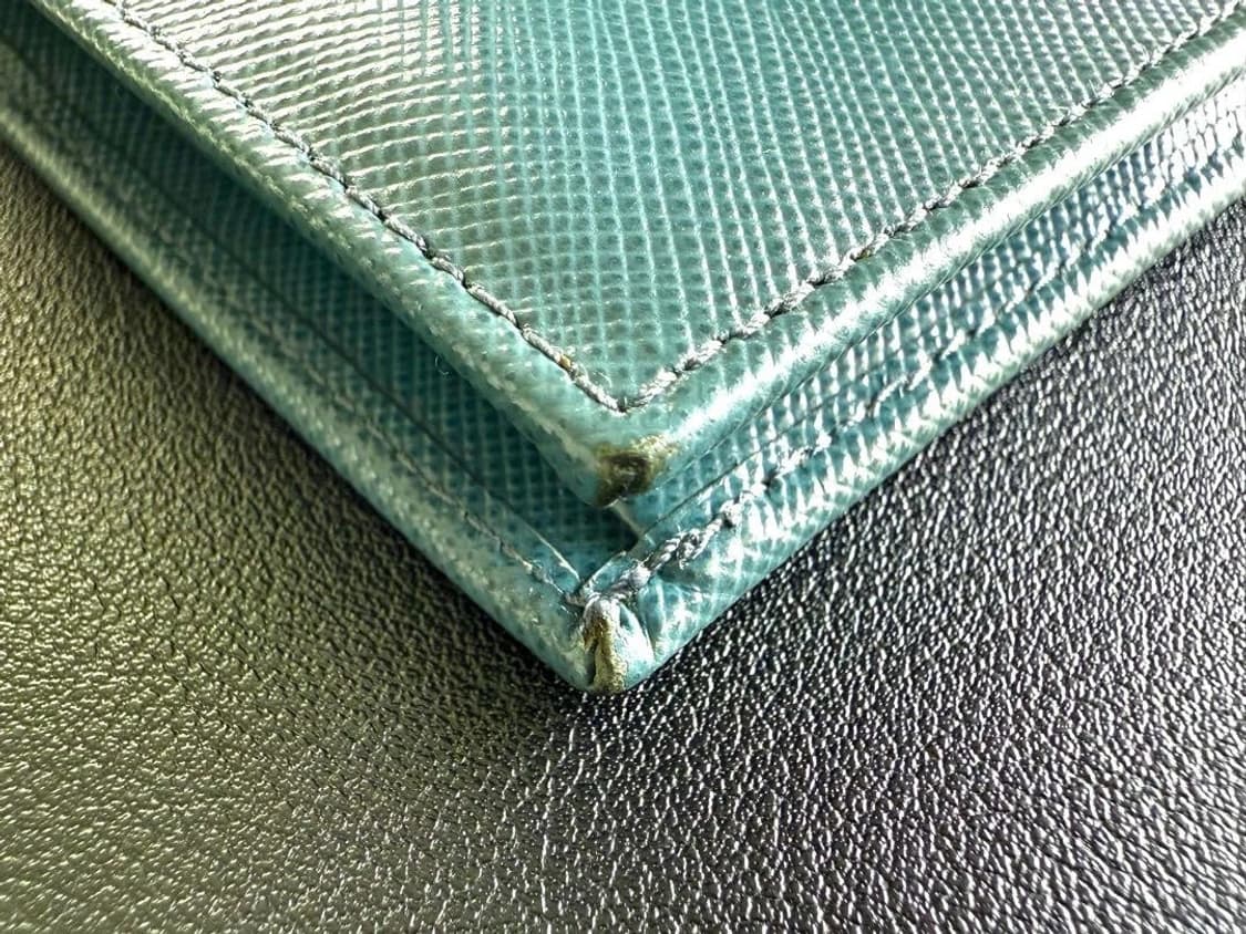 프라다 지갑 PRADA Bifold Wallet light blue 상품이미지7