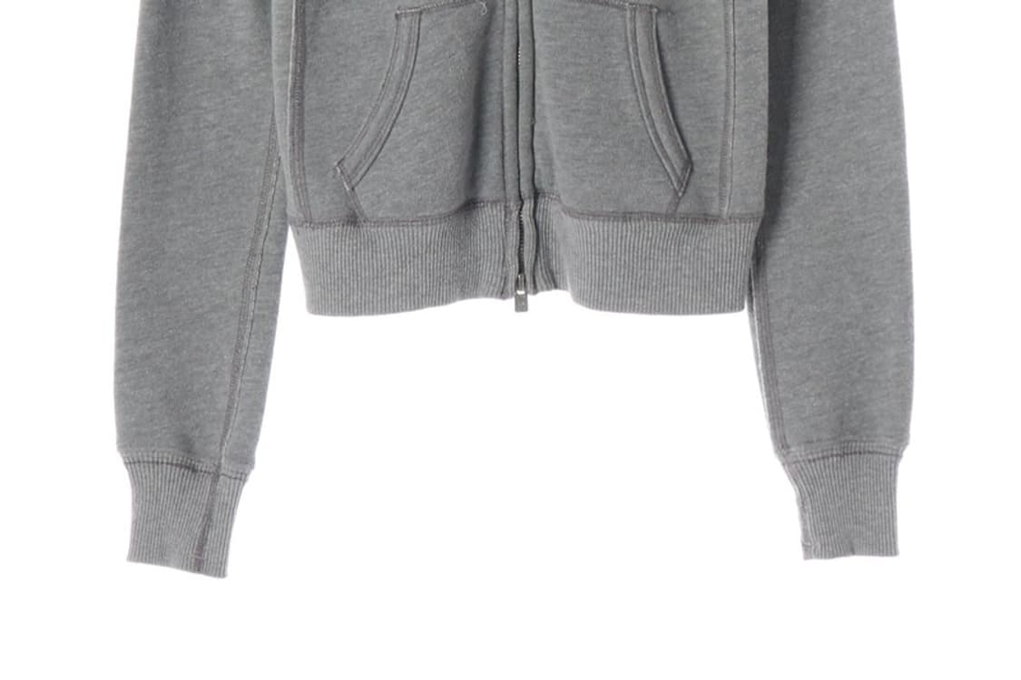 홀리스터 시그니처 스펠아웃 자수 후드집업 그레이 S 상품이미지5