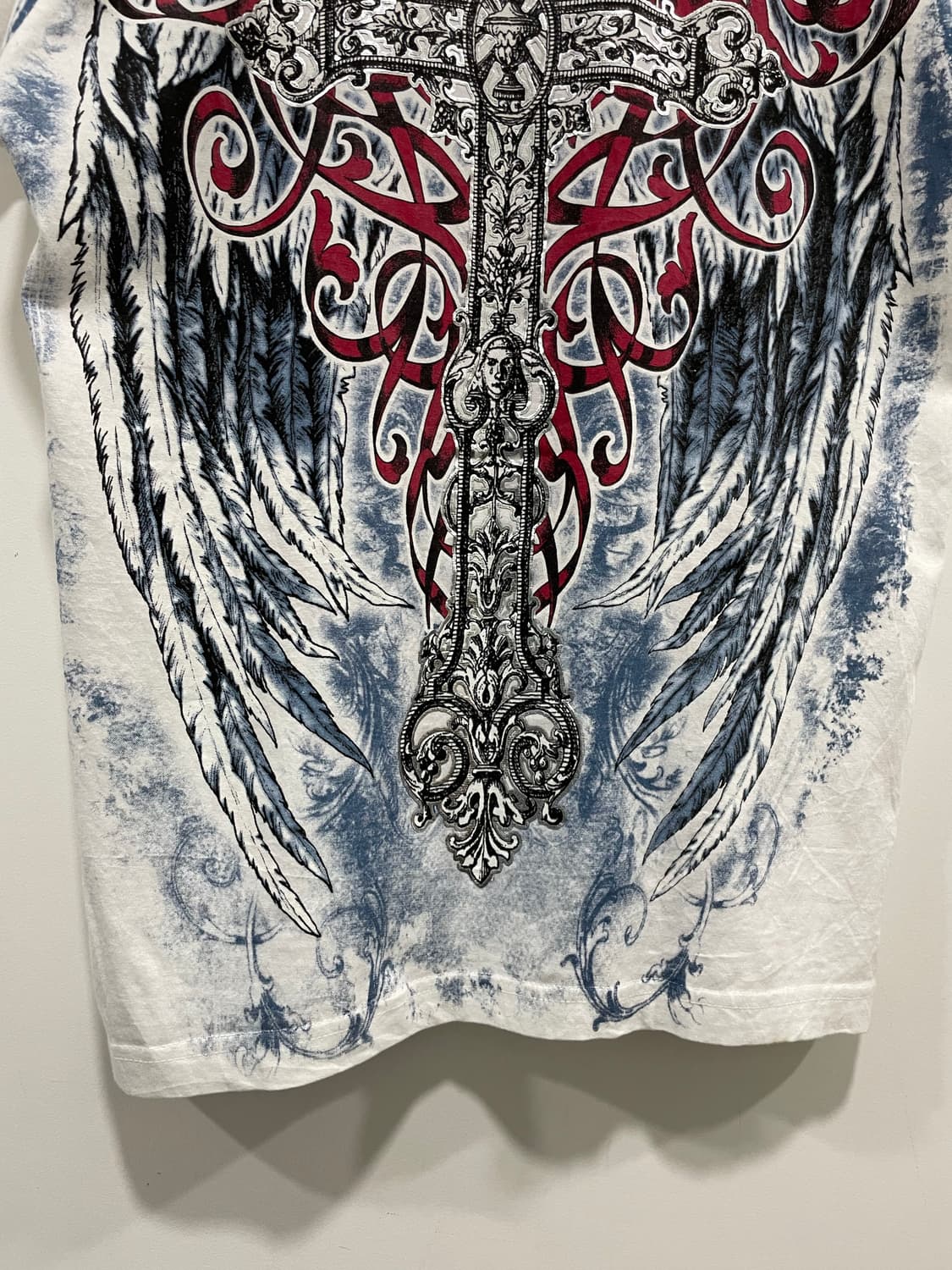 Konflic 콘플릭 Y2K 펑크 빅 프린팅 반팔티셔츠 상품이미지9