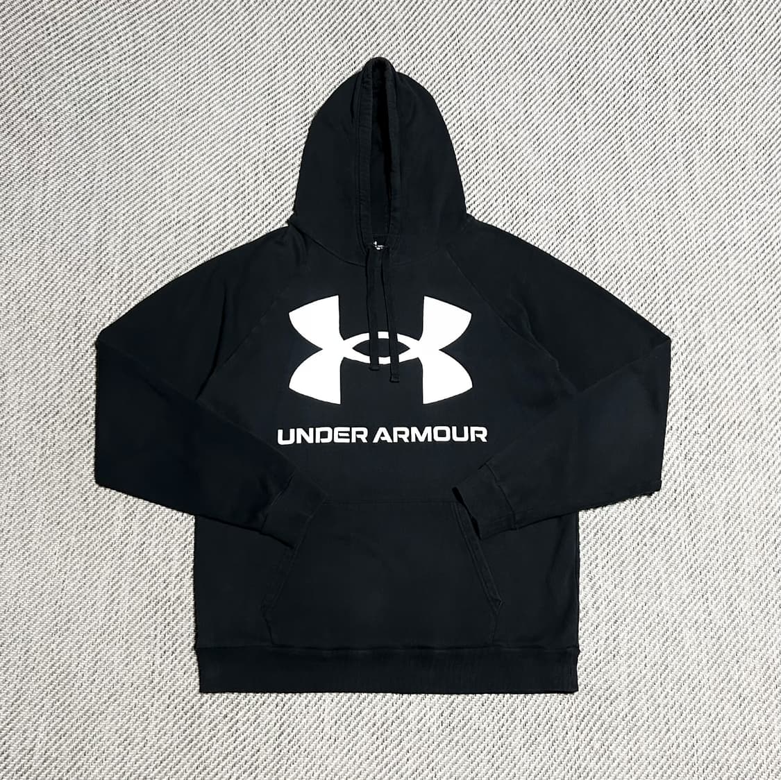 [XL] Underarmour 언더아머 블랙 빅로고 후드티 상품이미지1