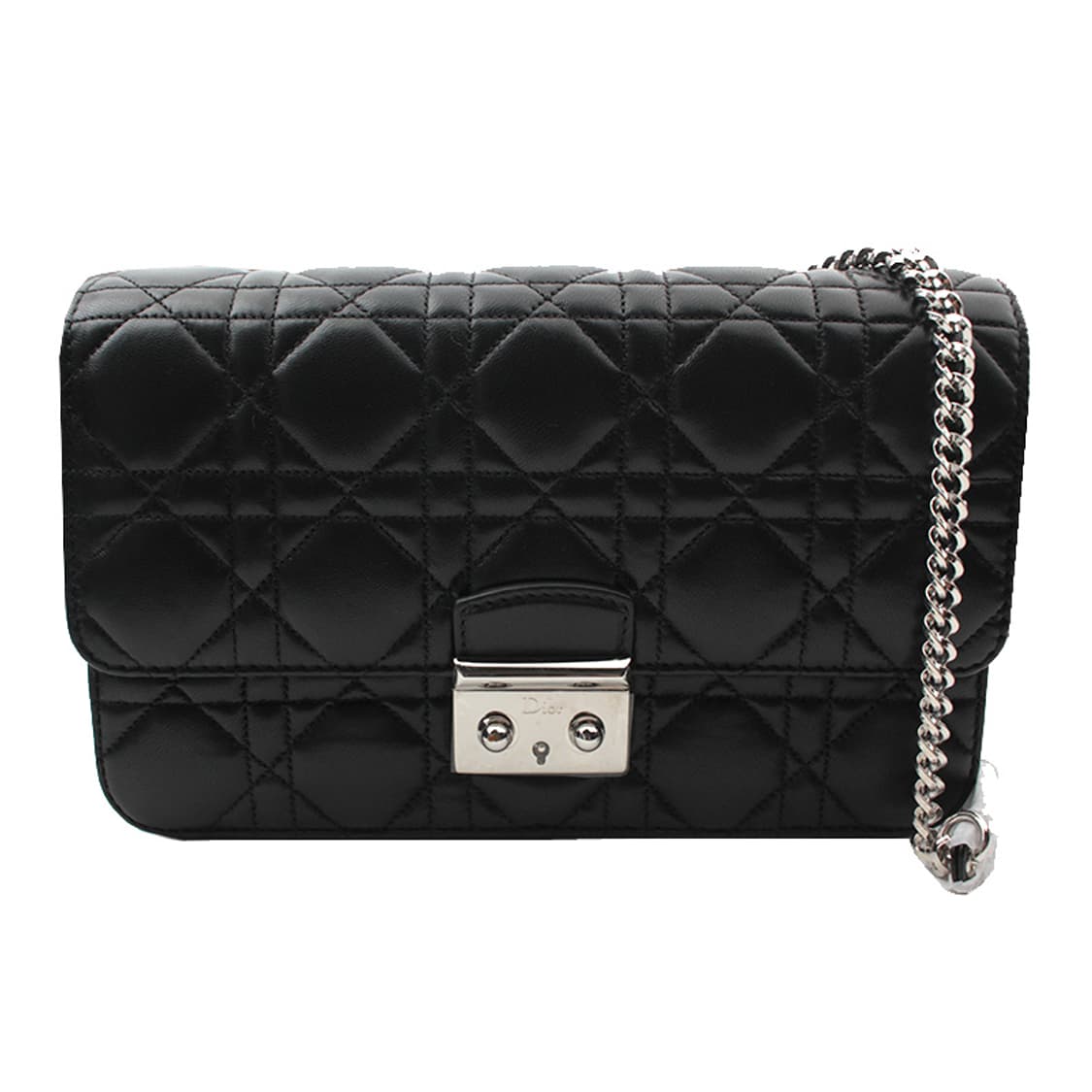 디올 블랙 램스킨 까나쥬 은장 미니 크로스백 상품이미지1