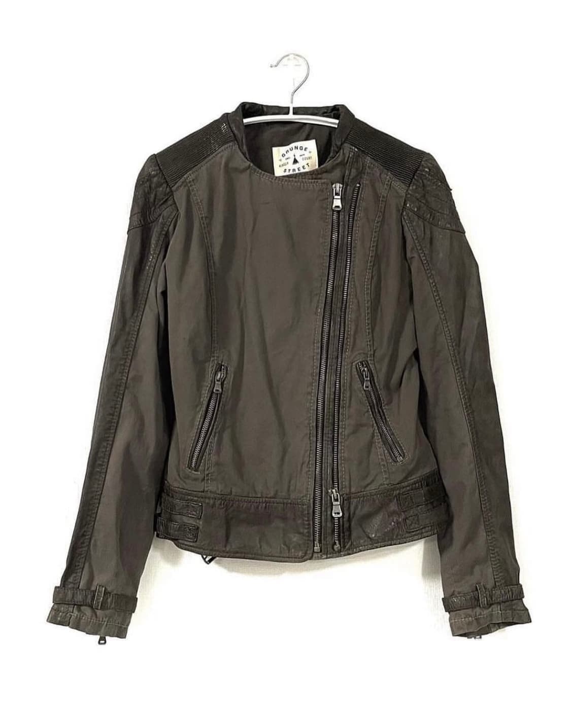 buckle detail biker jacket 상품이미지2