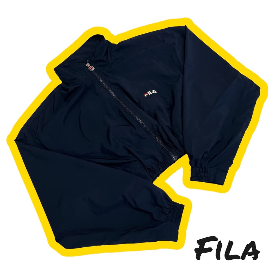 휠라 헤리티지 클럽 크롭 바람막이 자켓 상품이미지1