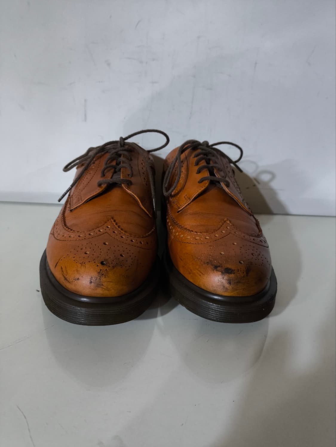 uk7 260mm 닥터마틴 클래식윙팁 브로그 구두 상품이미지3