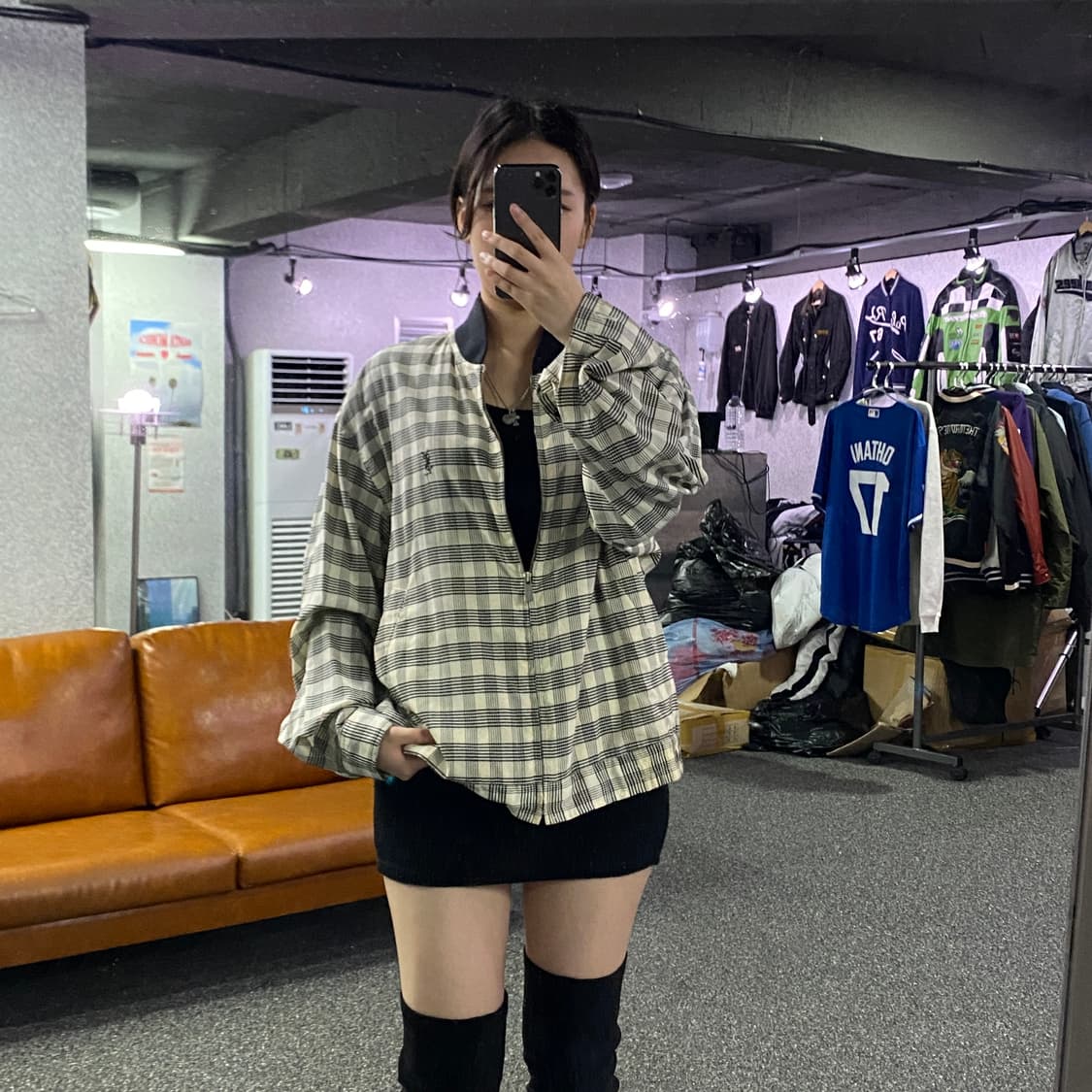90s 입생로랑 아카이브 자수 로고 울 자켓  B2968   상품이미지1