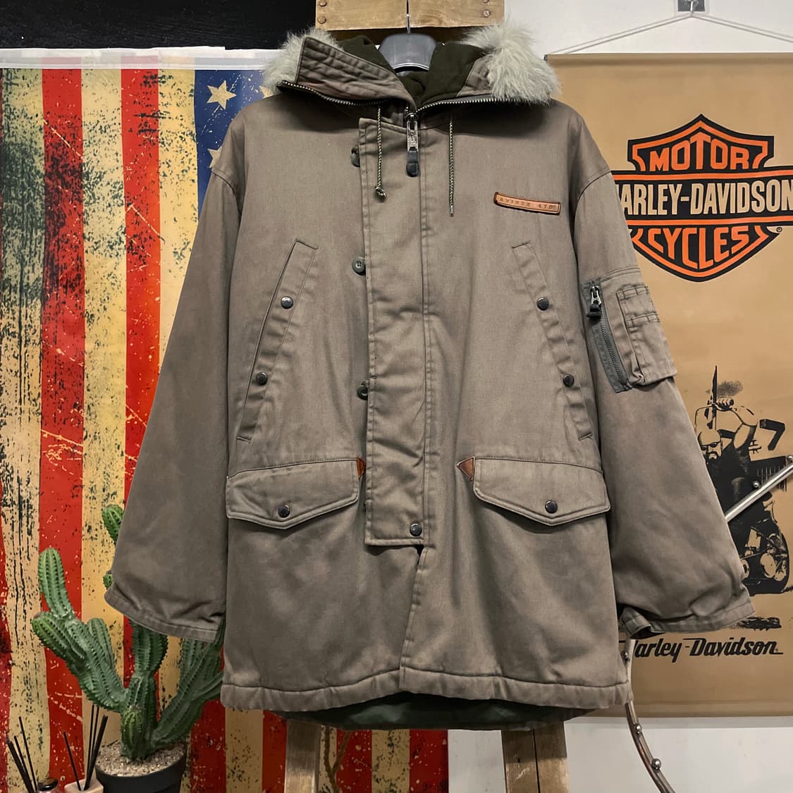 아비렉스 N3B 퍼 후드 스노클 야상 자켓 밀리터리 파카 상품이미지1