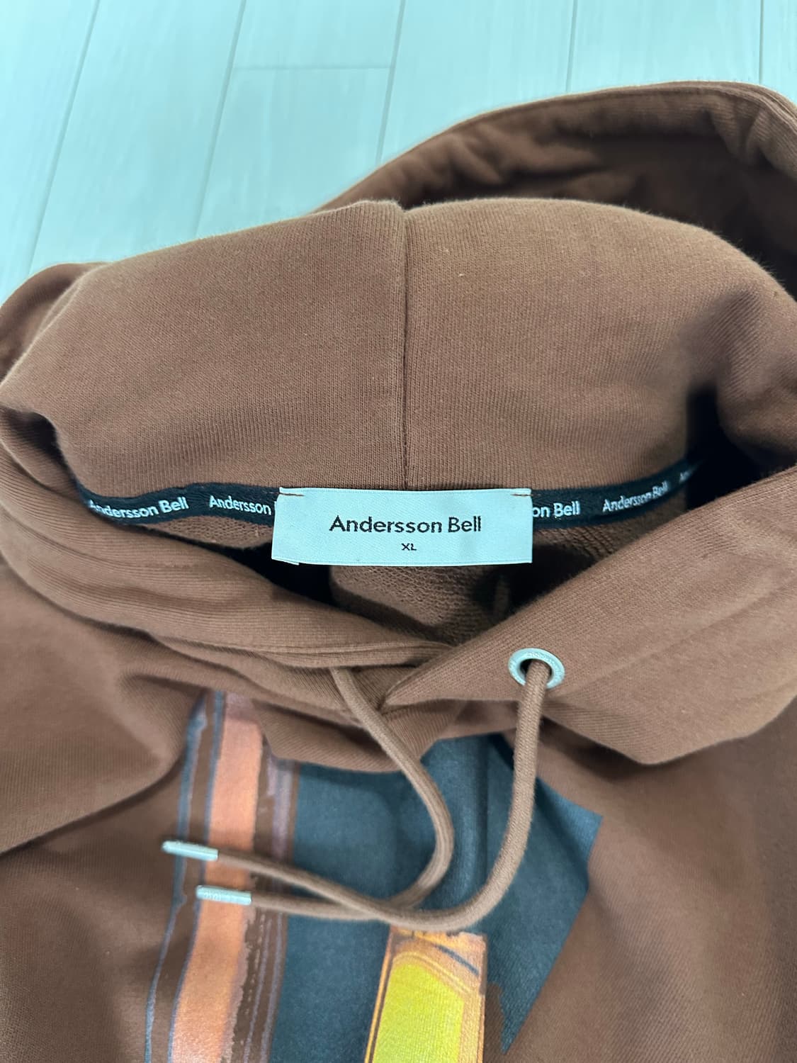 [XL] 앤더슨벨 필름 아카이브 후드티 (브라운) 상품이미지4