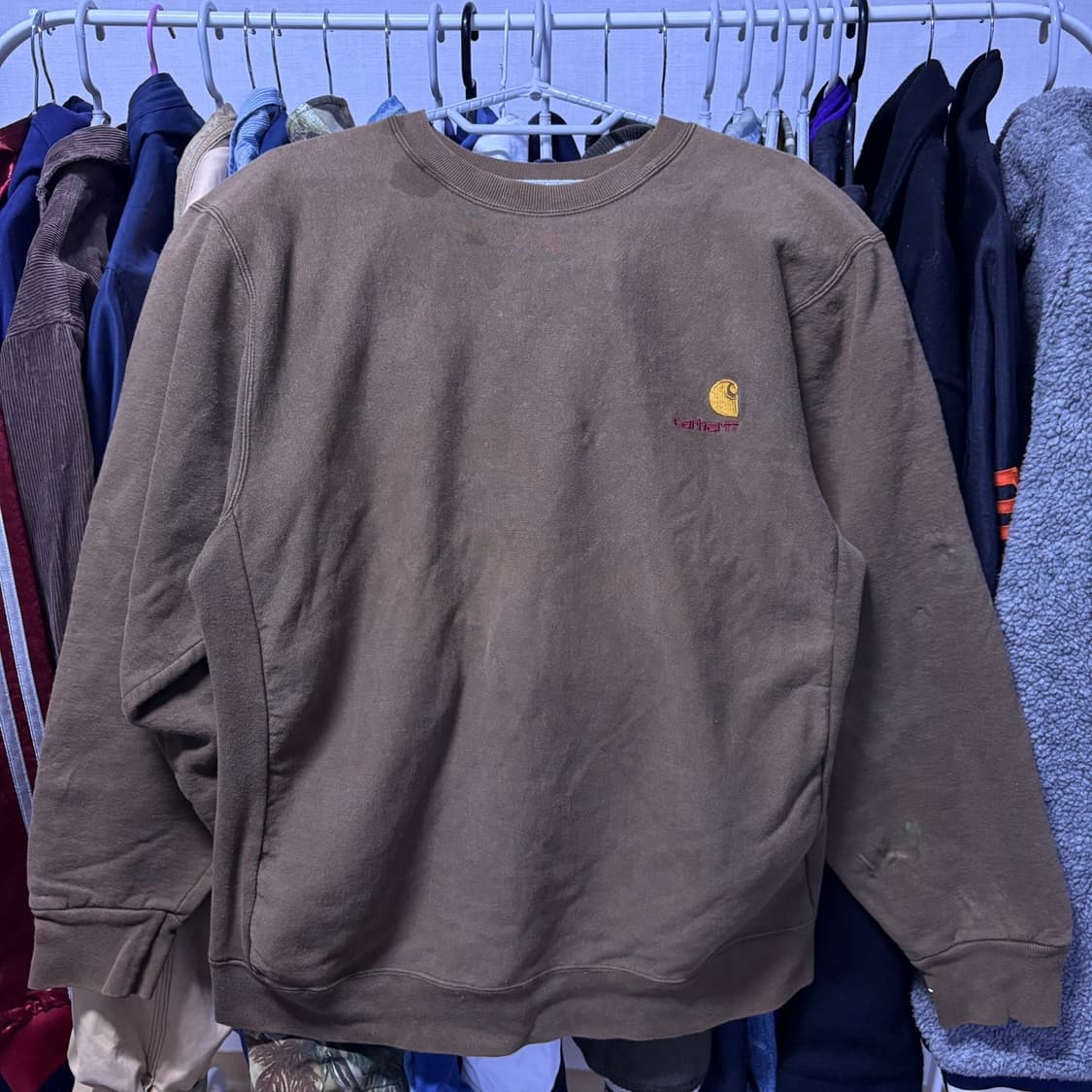 칼하트 브라운 빈티지 스웻셔츠 105-110 상품이미지1