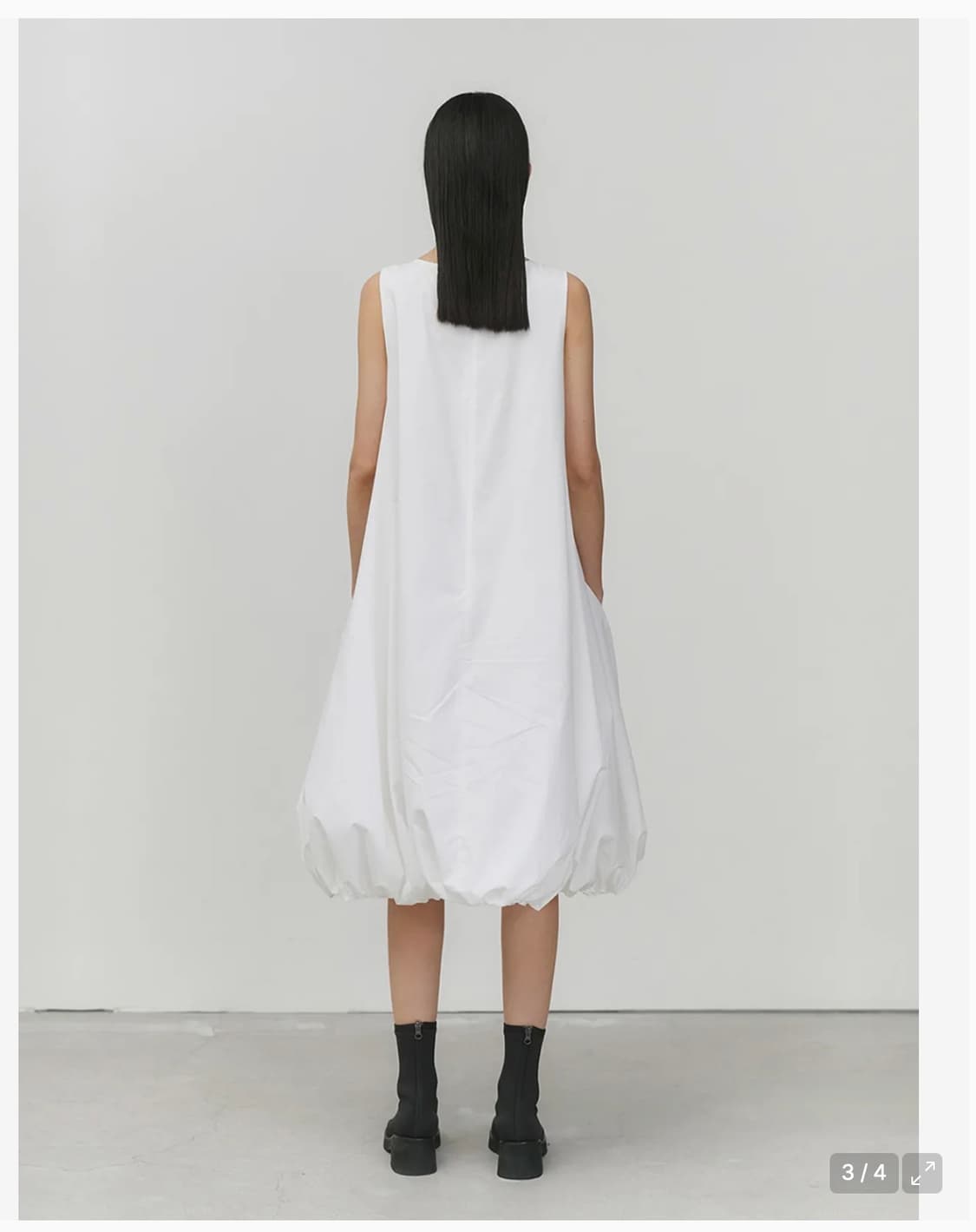 아모멘토 COTTON VOLUME DRESS (WHITE) 상품이미지2