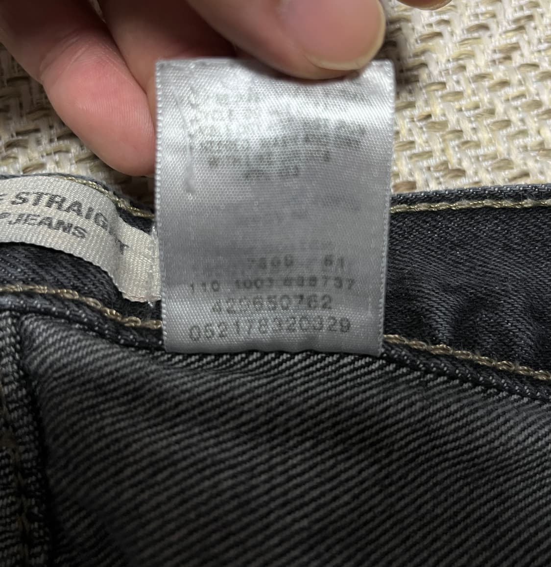 리바이스 569 흑청 와이드 데님팬츠 청바지 27 상품이미지9