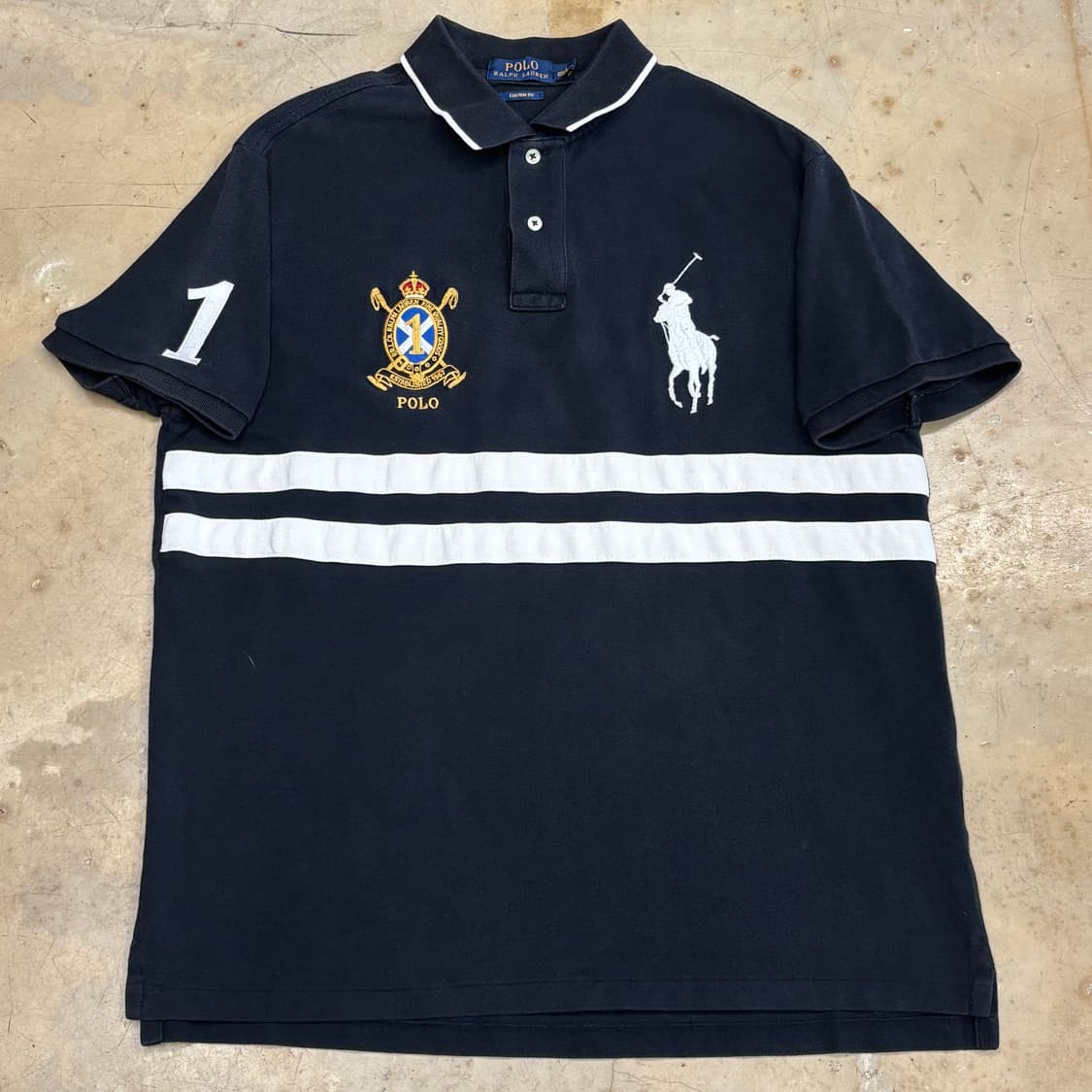 L 폴로랄프로렌 빅포니 블랙 카라티셔츠  상품이미지2