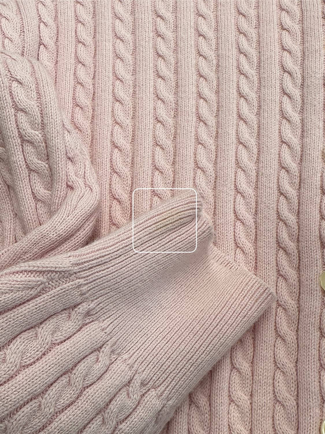 폴로 랄프로렌 연핑크 케이블 니트 가디건  상품이미지8