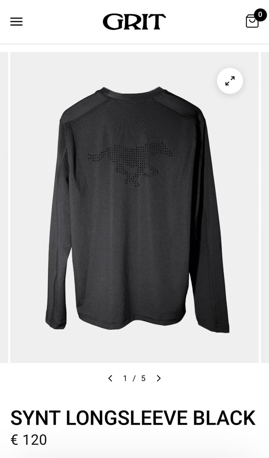 (Grit) synt long sleeve black (L) 상품이미지3