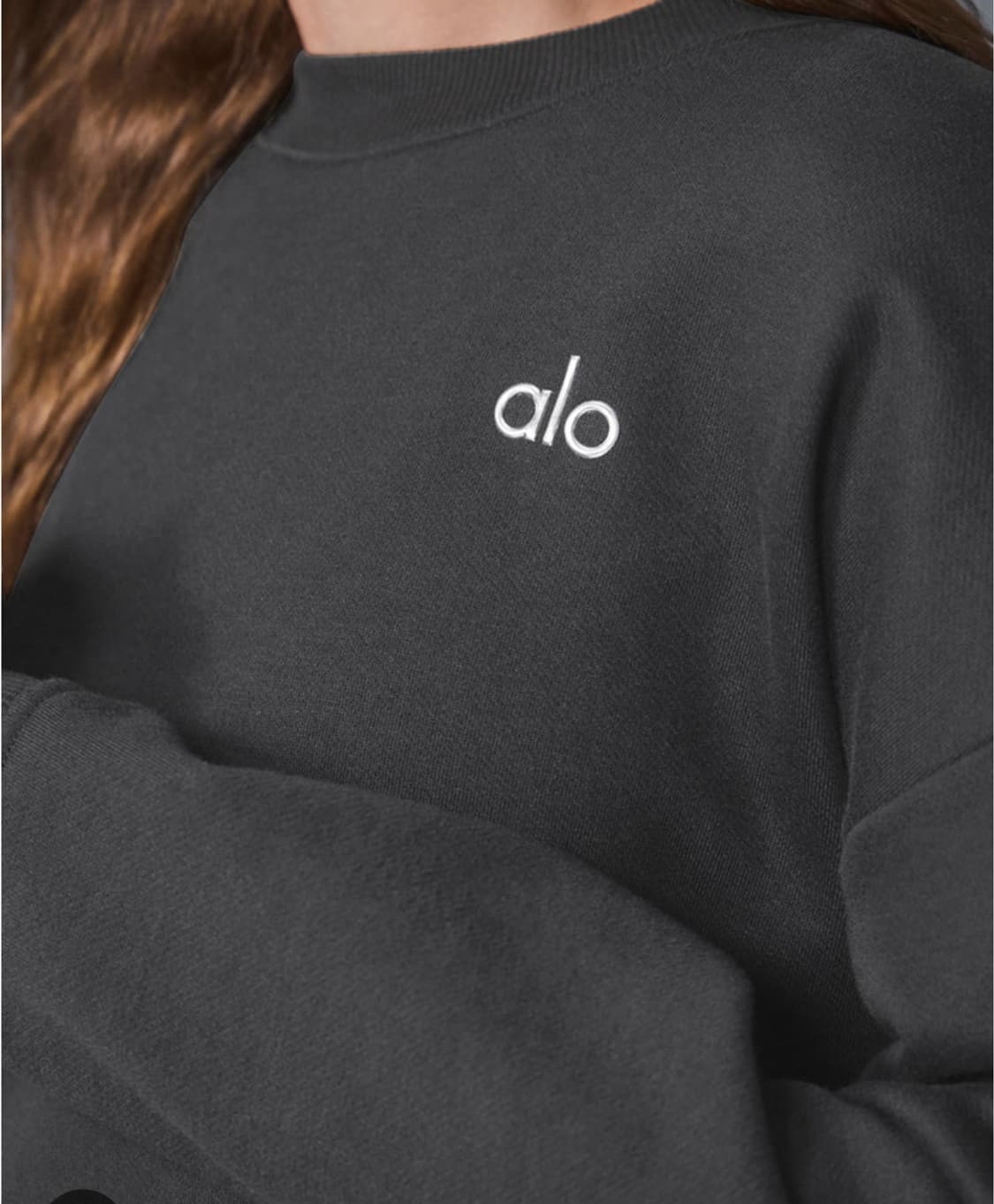 알로 alo 블랙 약기모 맨투맨 티셔츠 상품이미지3