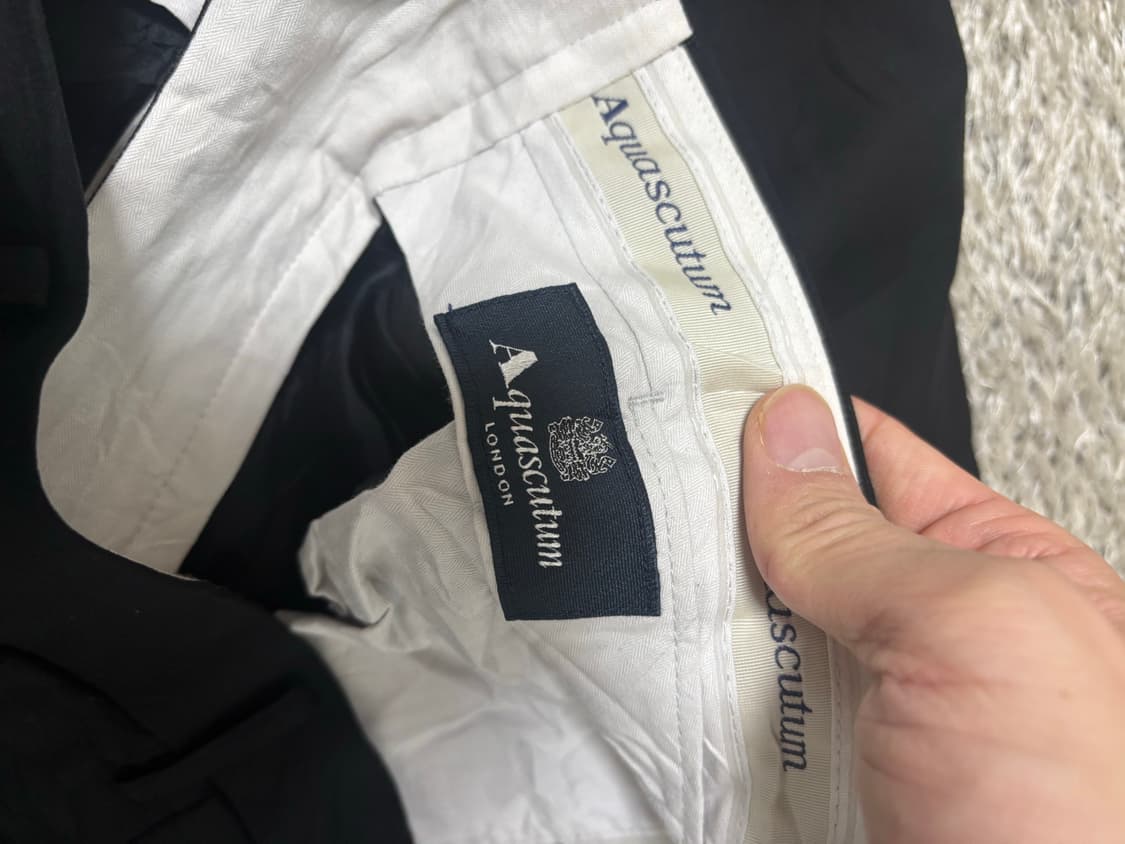 일제 캐시미어혼방 아쿠아스큐텀 슬랙스 36 사이즈 상품이미지3