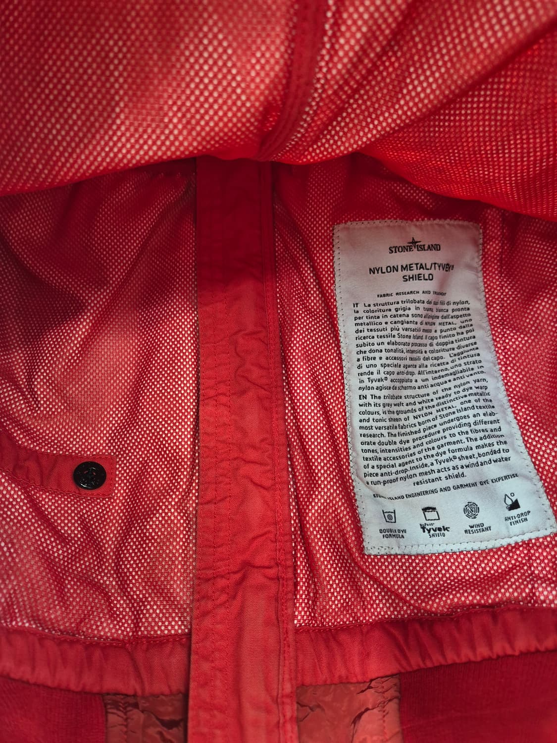 스톤아일랜드 나일론 메탈 후드 자켓 / 95 (정품) 상품이미지6