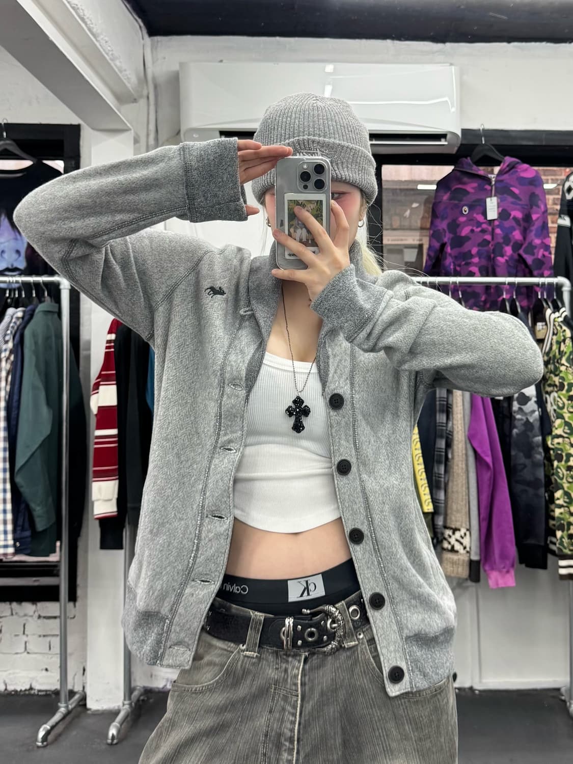 아베크롬비 버튼 가디건 상품이미지1