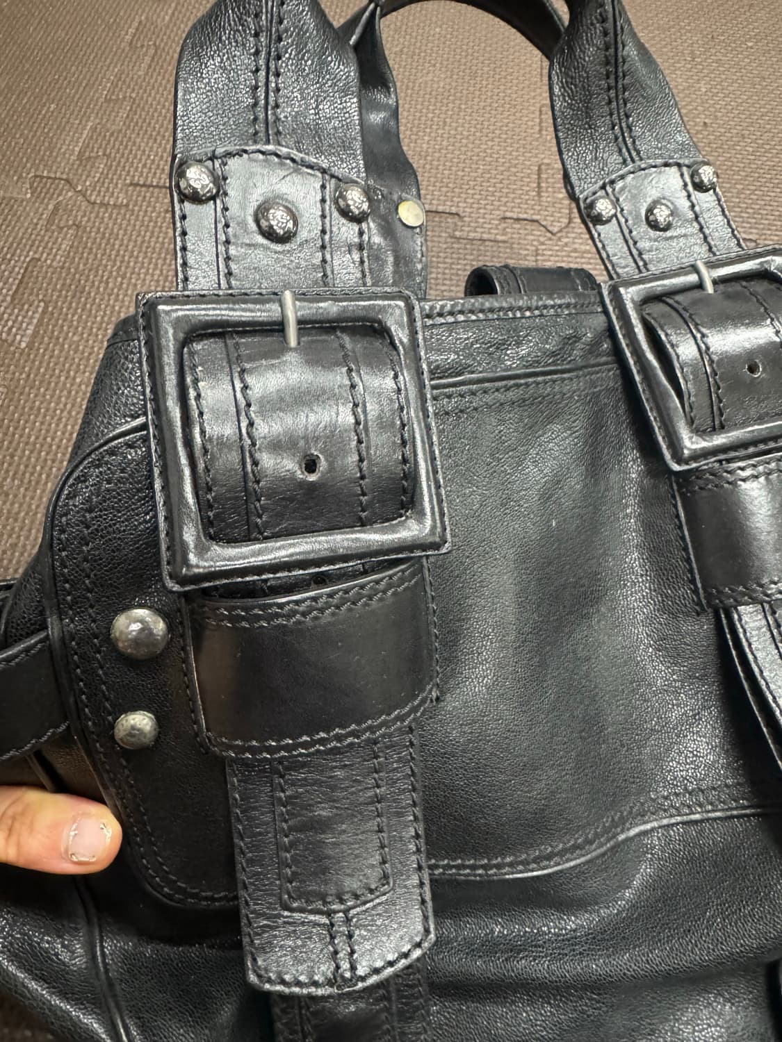 Costume National 벨티드 백 상품이미지3