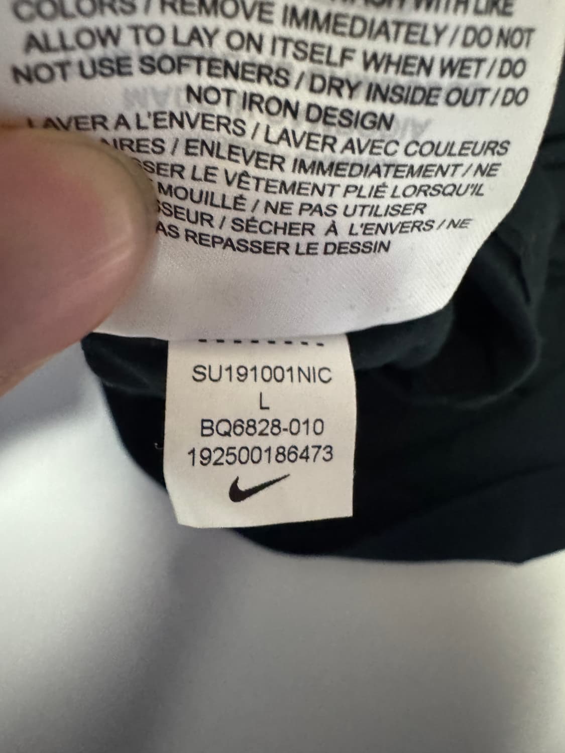 나이키 빅 로고 트레이닝 민소매 티셔츠 M 블랙 상품이미지3