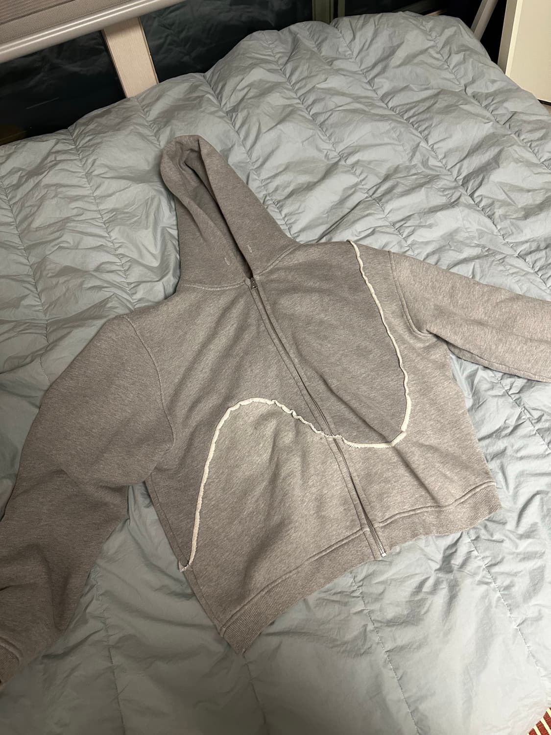 Erl Swirl Zipped Hoodie (Grey) 상품이미지1