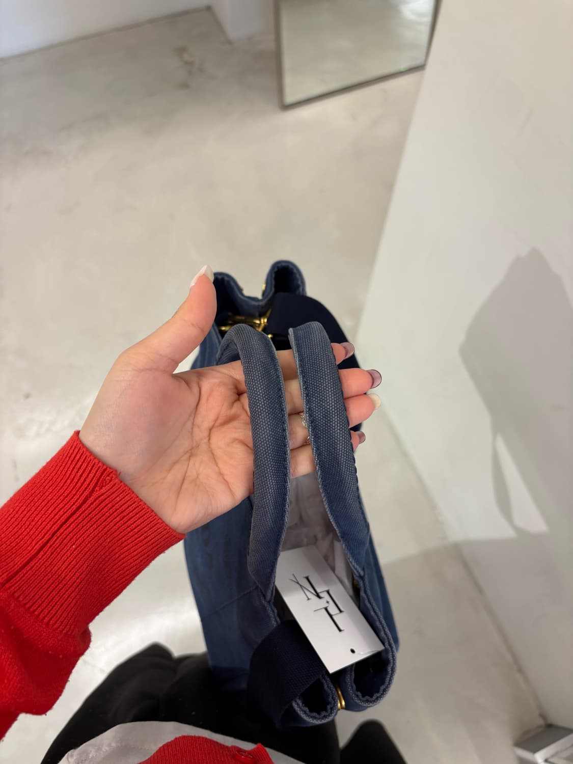 프라다 데님 카나파 상품이미지5