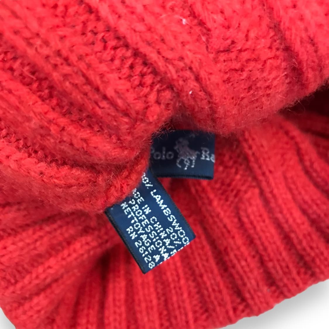 폴로랄프로렌 램스울 숏비니 상품이미지3