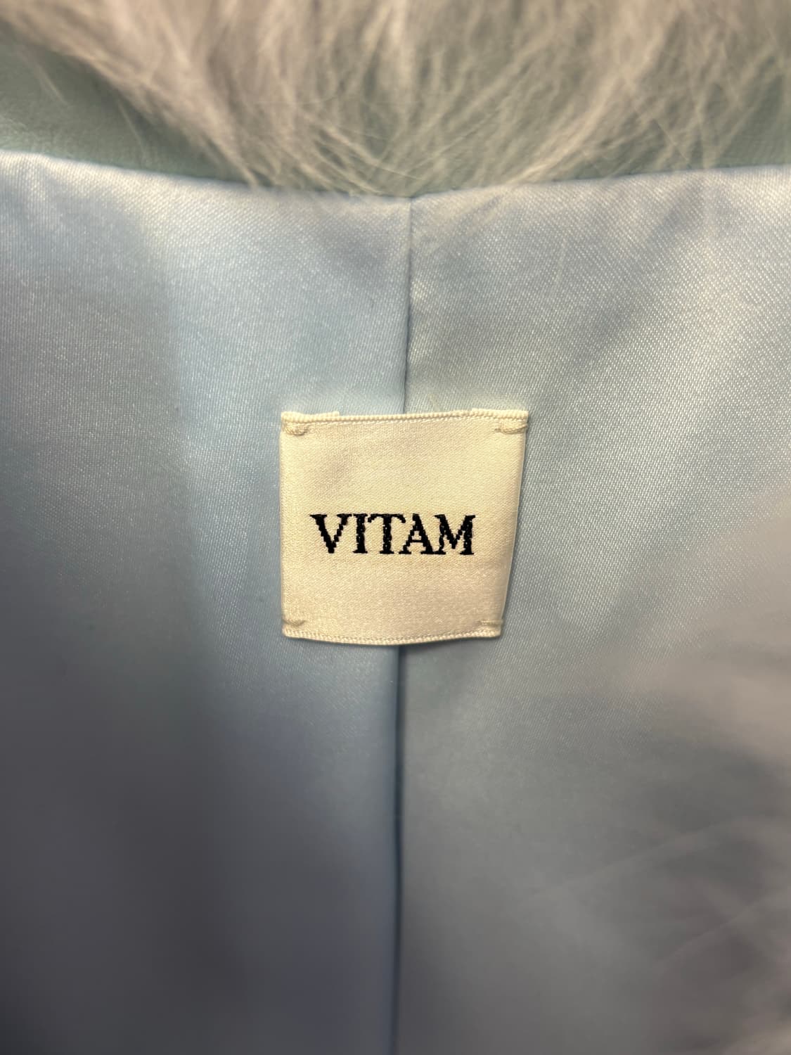 비탐 민트라이트블루 로얄 사가폭스 퍼 자켓 새상품  상품이미지8