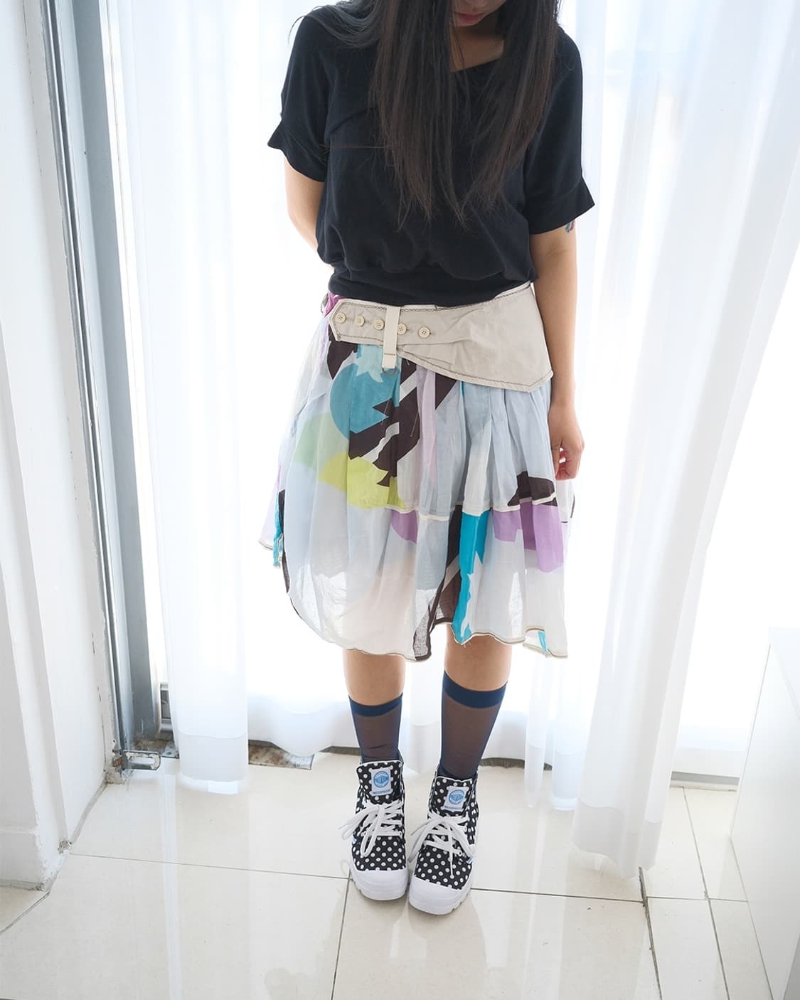 Belt attached skirt 상품이미지2