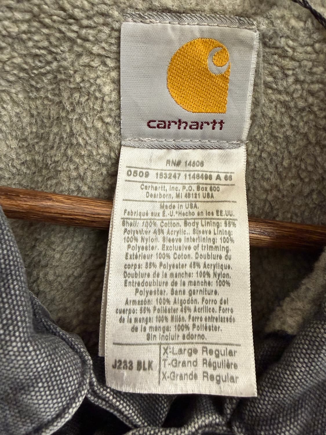 N169. 칼하트 트러커 흑청자켓 상품이미지3