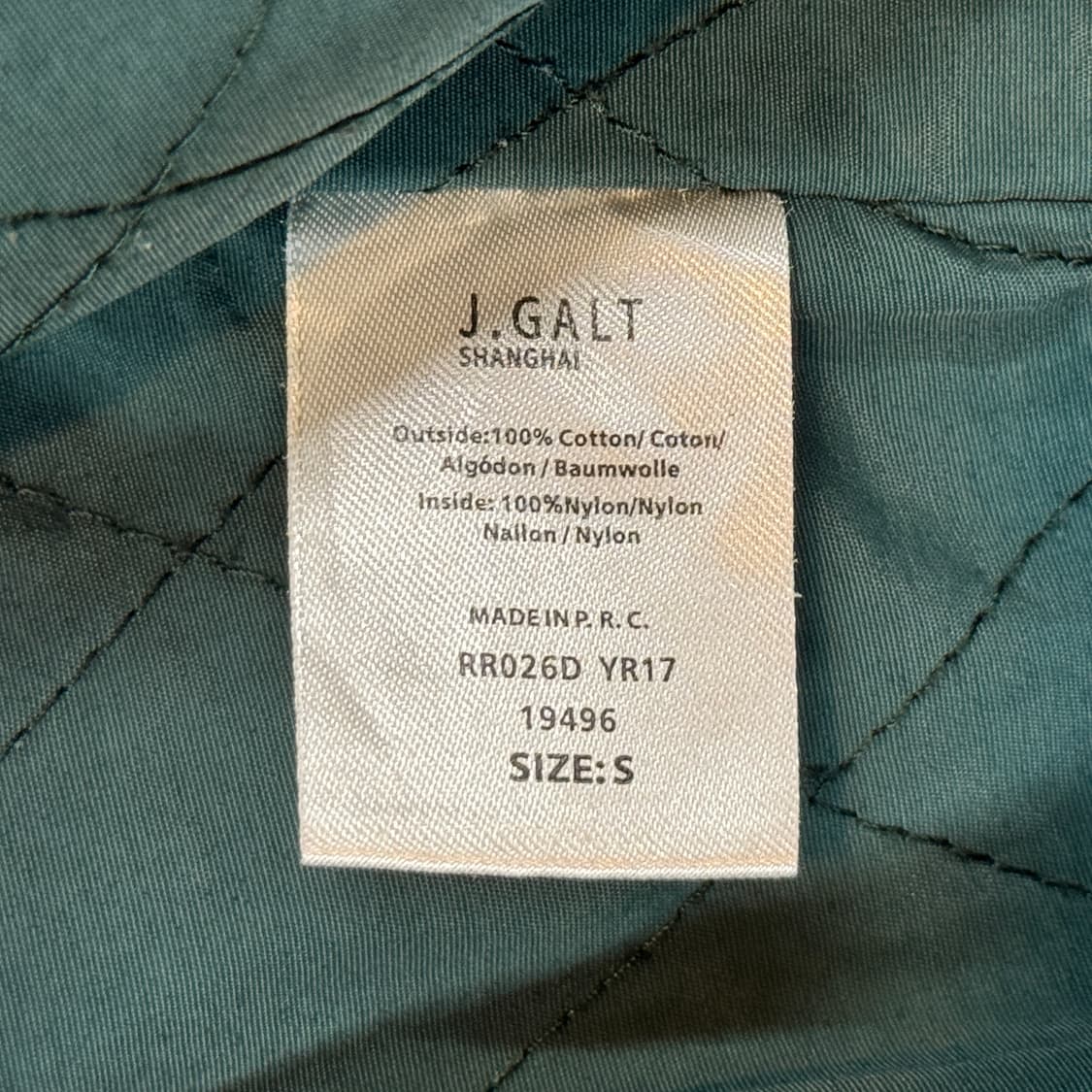 S) J. galt 덕 캔버스 워크 자켓 블루종 자켓 상품이미지6