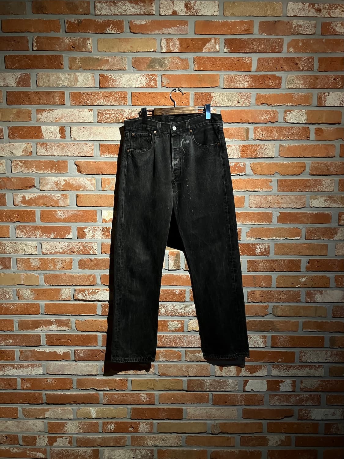 90s USA 빈티지 리바이스 501 블랙 데님 팬츠 상품이미지1