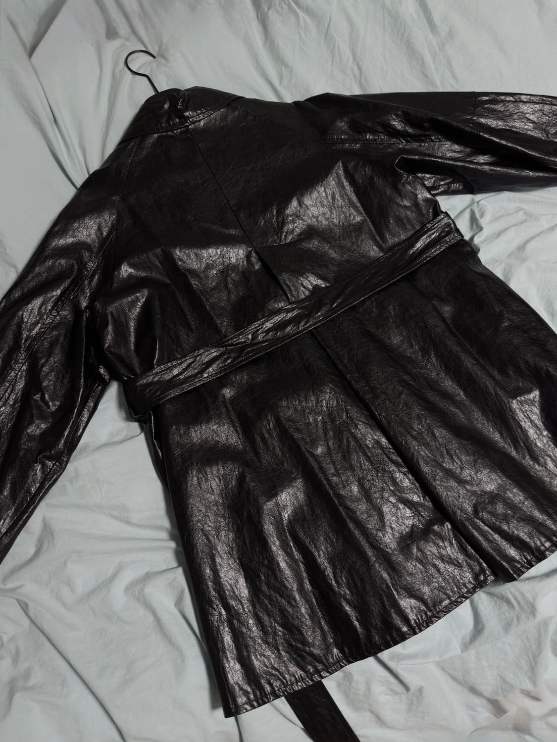 트리밍버드 레더 하프 트렌치 상품이미지2