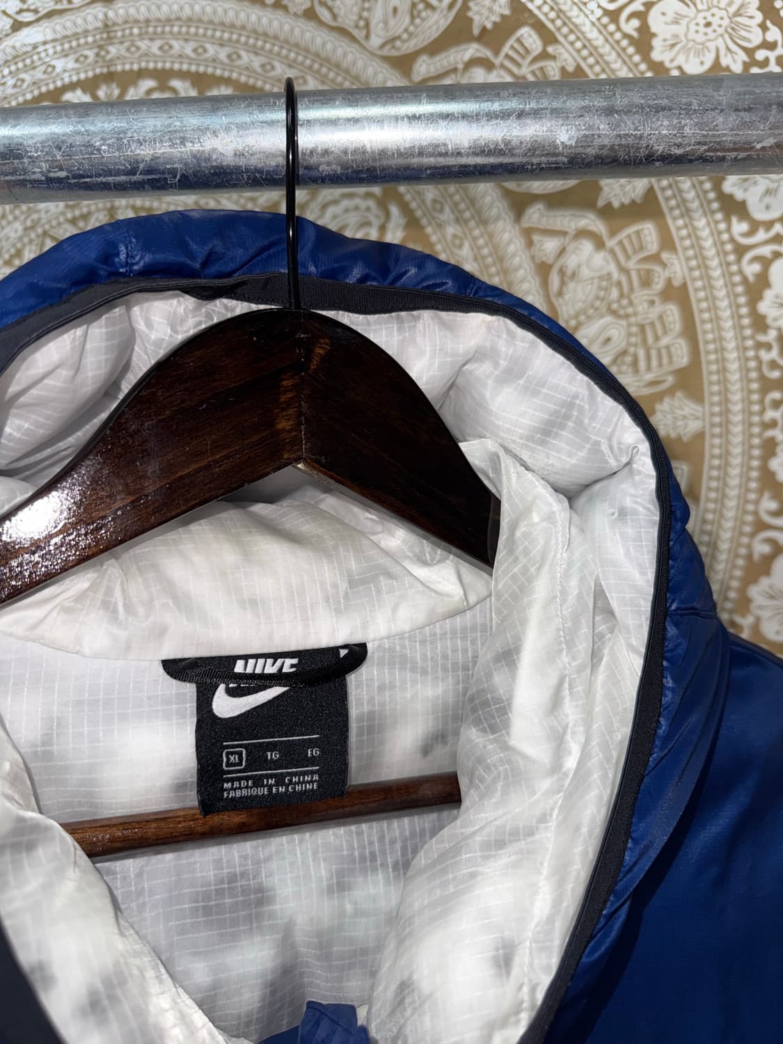 나이키 스트릿 딥블루 투웨이 후드 패딩  상품이미지5