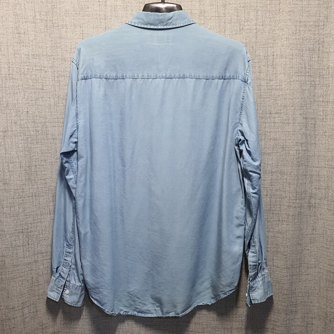 솔리드옴므 남성 레이온 데님 포켓 카라 셔츠  상품이미지2