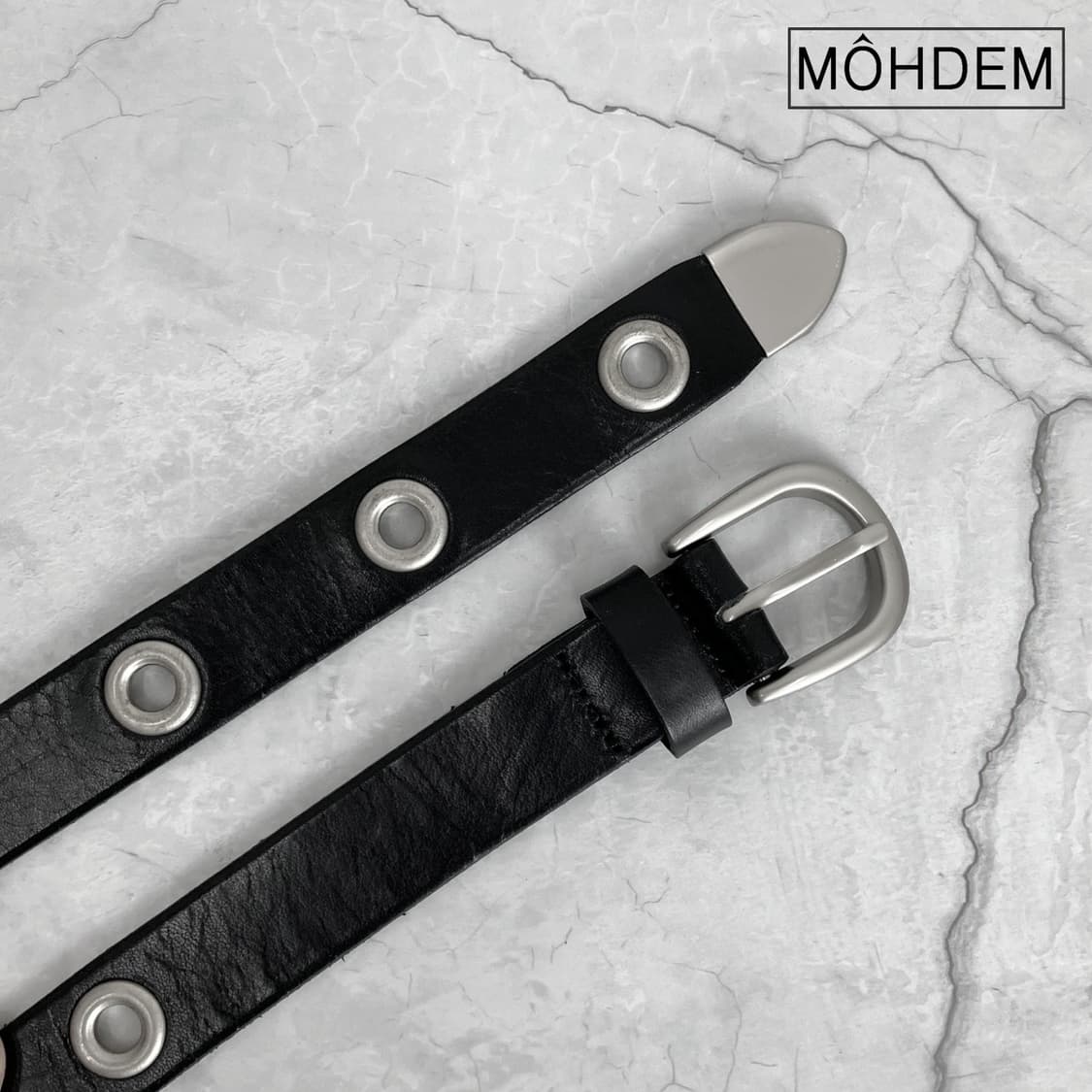 [Unisex] 아일렛 웨스턴 소가죽 벨트 상품이미지4