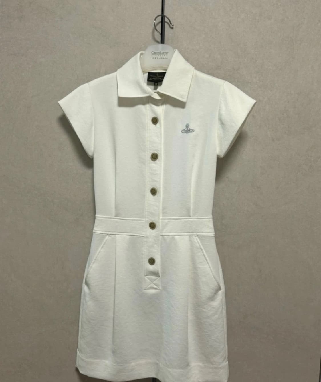 [미착용 새상품] 비비안웨스트우드 화이트 원피스 38 상품이미지1