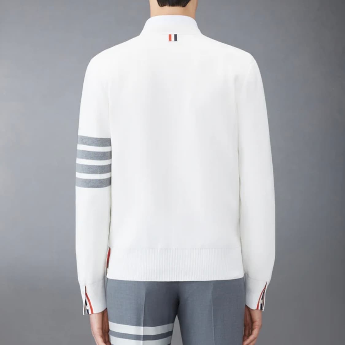 [S+급/1] 톰브라운 사선완장 밀라노스티치 가디건 화이트 상품이미지9