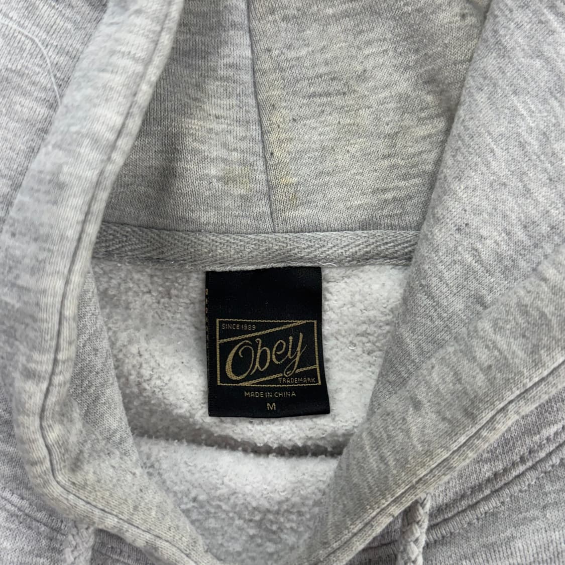 Obey 오베이 백포인트 그레이 후드티 상품이미지7