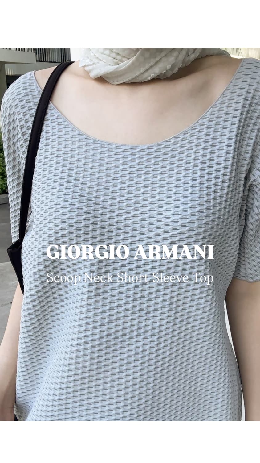Scoop Neck Short Sleeve Top 상품이미지2