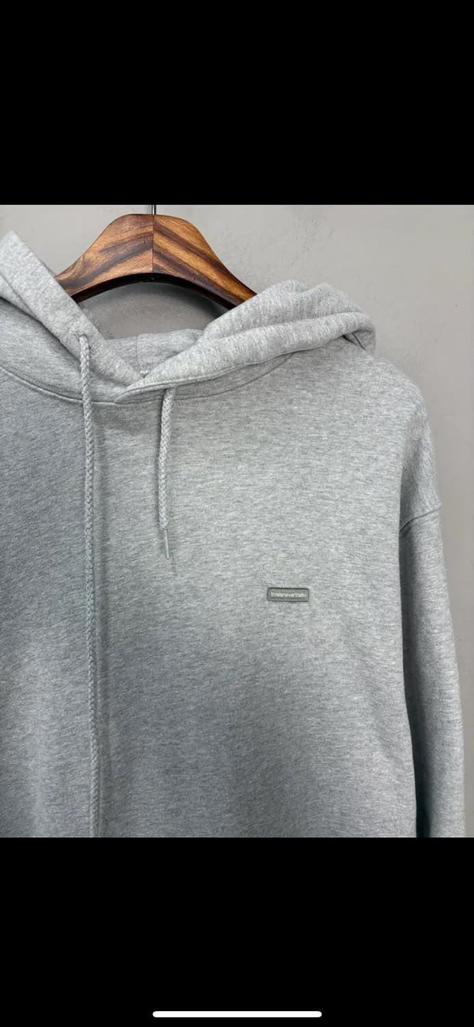 디스이즈네버댓 사각스몰로고 그레이 후드티 H1856 상품이미지3