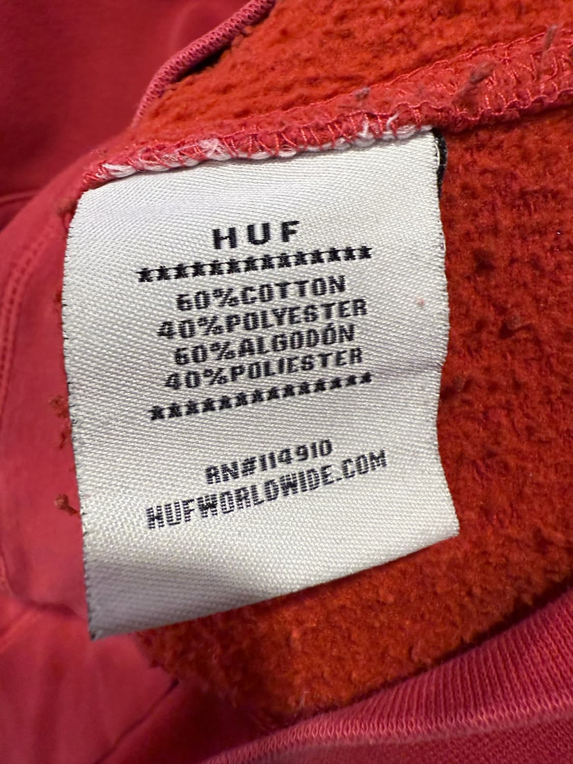 허프 레드 후드티 상품이미지3