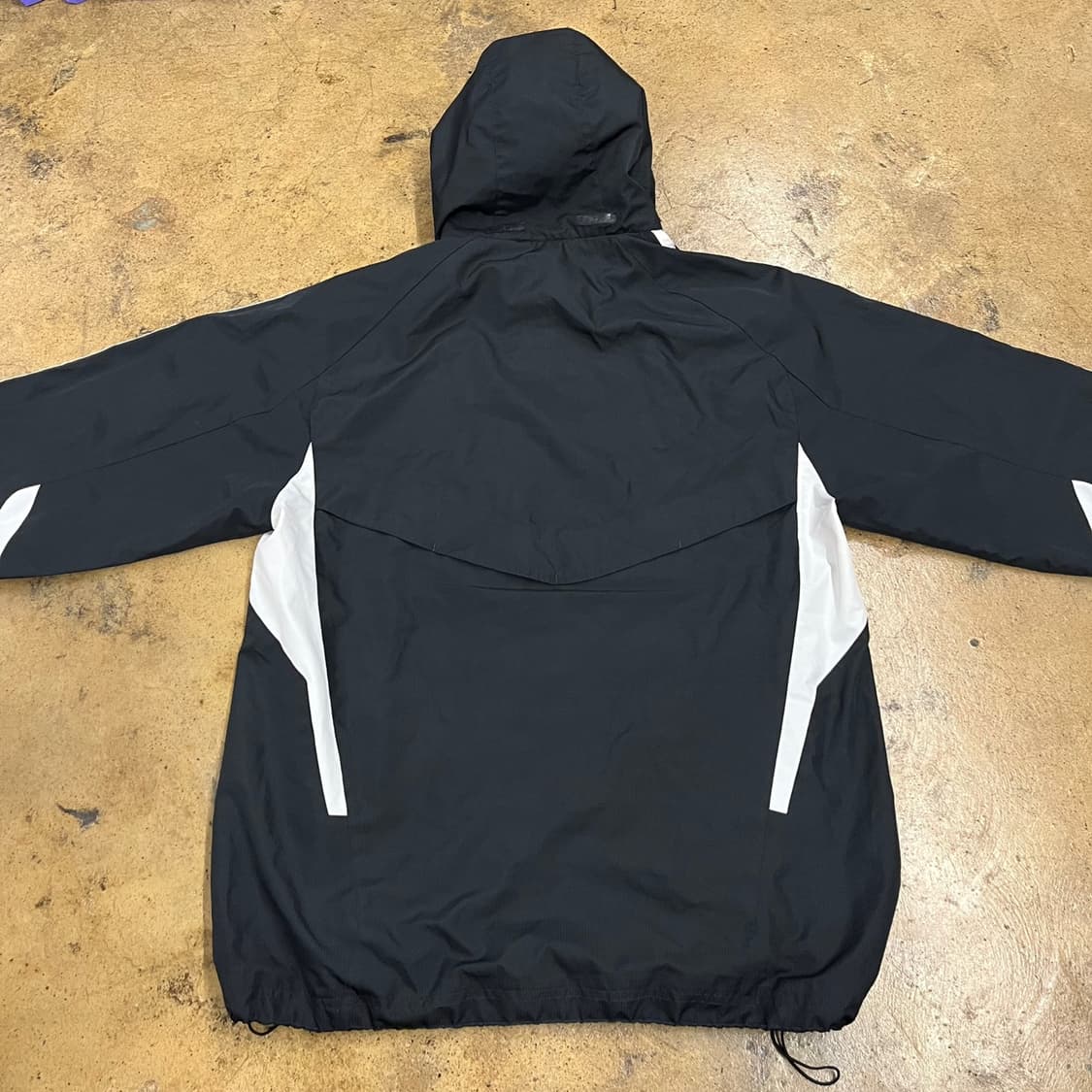 [정품/95] 아디다스 블랙 후드 바람막이 자켓 b17 상품이미지4